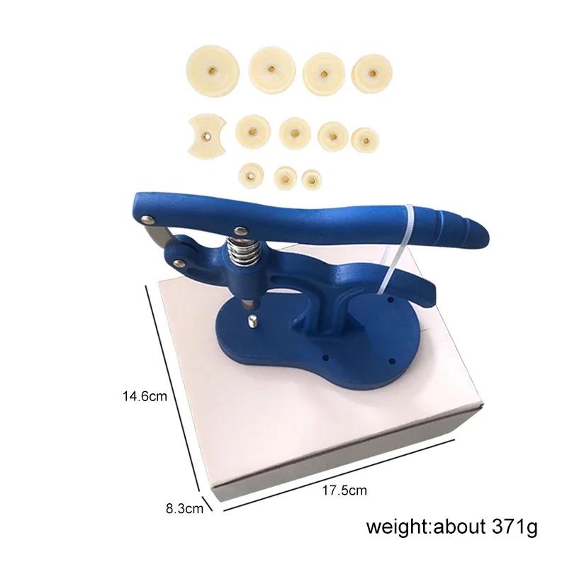 Pressure Repair Press Tool Watch Back Closer Watchmaker tools Case Crystal Glass Hand-tools with 12 plastic dies Accessory