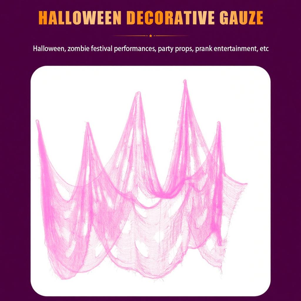 Halloween Decorative Roving Multi-color Holes Can Be Customized Hanging Cloth Pieces Halloween Haunted House Party Supplies Outdoor Props