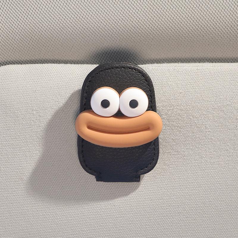 

Creative Cartoon Car Glasses Holder, Car Sun Visor Storage Wonder, Glasses Frame, Multi-functional Storage Card Holder