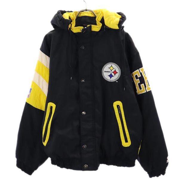 STARTER 90s NFL Pittsburgh Steelers Back Logo Embroidery Nylon Jacket Men's Used
