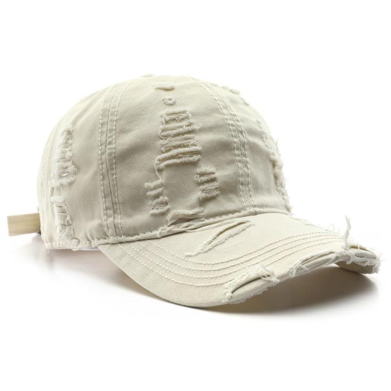 Women Outdoor Travel Baseball Cap Vintage Unisex Male Sports Hat Ripped Distressed Snapback Hat Adjustable Trucker Caps Tl001