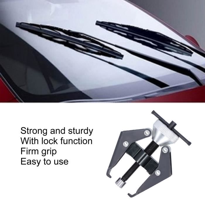 VINGVO outil d'extraction d'essuie-glace Extracteur de bras d'essuie-glace Fonction de verrouillage en acier inoxydable Outil de