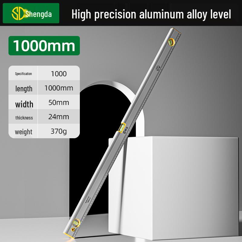 High Precision Magnetic Mini Spirit Level Ruler - Aluminum Alloy, Drop-Proof Tool