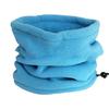 Unisex Winter Outdoor Solid Color Soft Thick Fleece Neck Warmer Gaiter Cover Hat