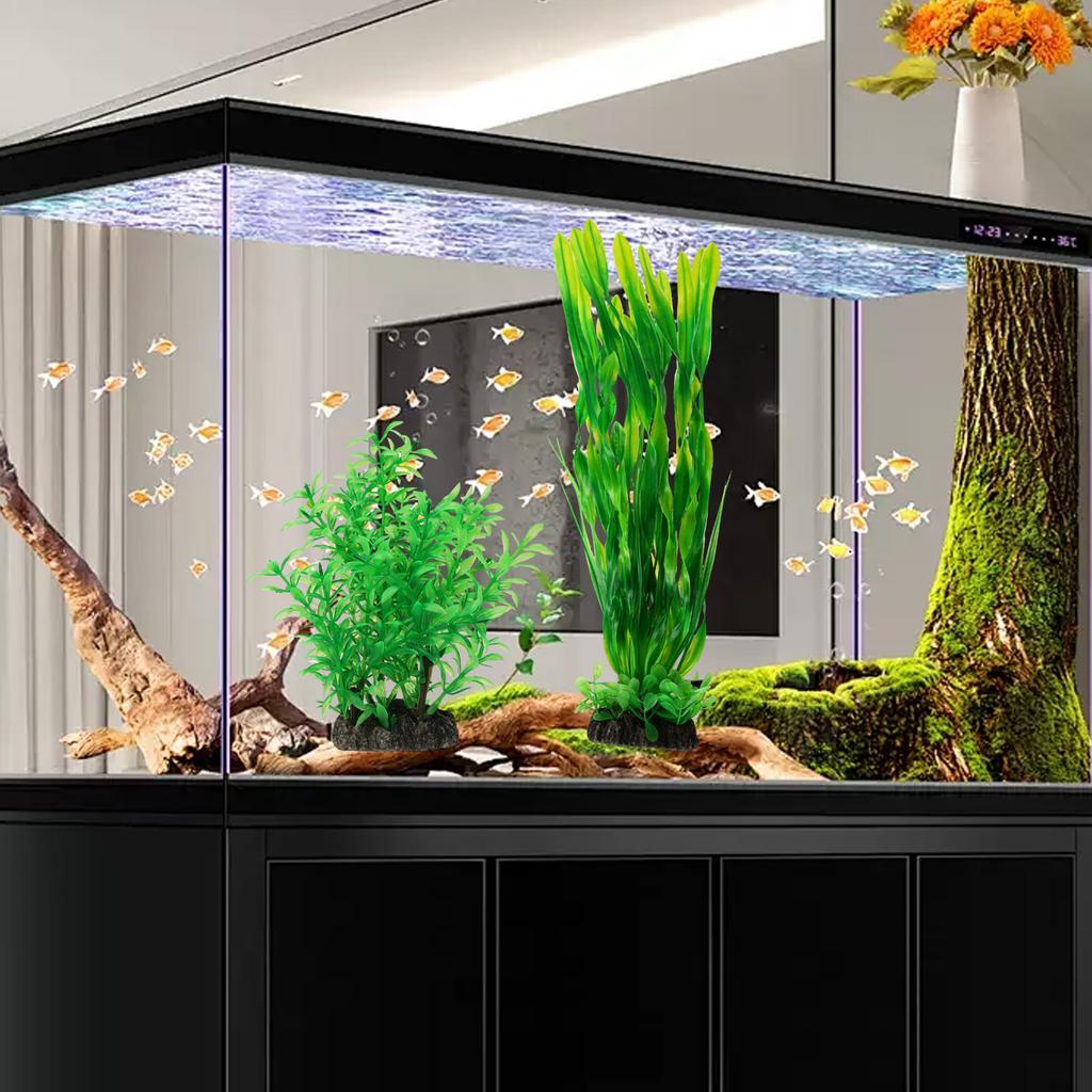 Artificial Aquarium Decor Plants Underwater Water Grass Aquatic Plastic Plants for Fish Tank Aquarium Landscape Decoration