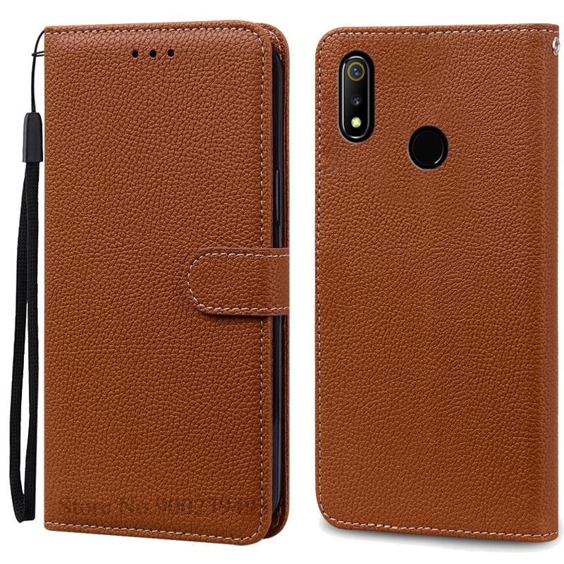 For Realme 3 Case Soft Pu Leather Flip Wallet Case For Realme 3 Pro Case Phone Cover For Realme 3 Pro Coque Fundas Bumper