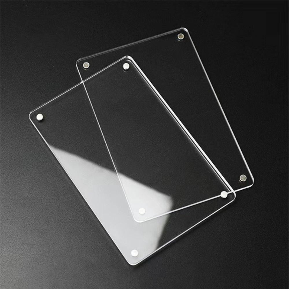 Magnetic Poster Display Stand Acrylic Fridge Magnets Photo Frame  for Room Desk Home Decoration