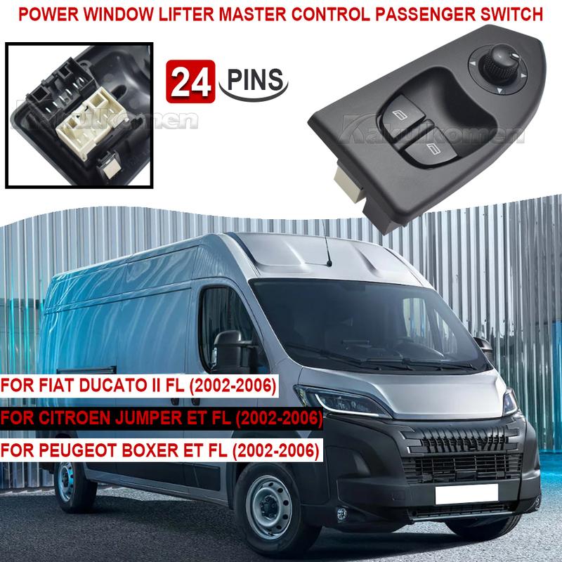 735315619 Master Window Switch 6554T3 735335418 For 2002 2003 2004-2006 Fiat Ducato II FL Peugeot Boxer Citroen Jumper Et FL