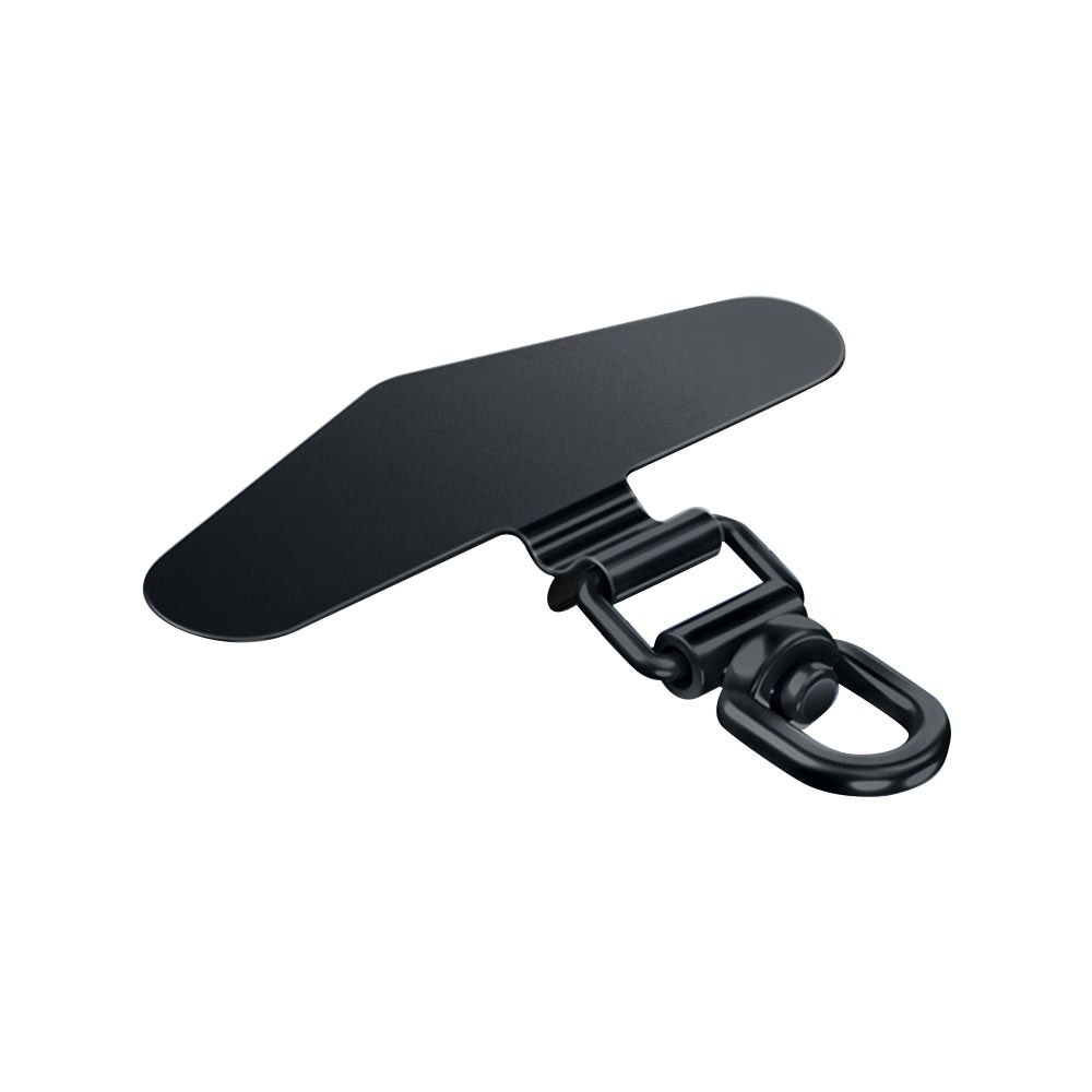 Stainless Steel Phone Lanyard Clip Patch 360° Rotatable Case Clip for Mobile Phone