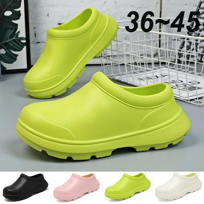 Plus Size 36~45 New 2024 Hotel Kitchen Men Women Clogs Non-slip Waterproof Oil-proof Work Resistant Cook Chef Garden Beach Shoes