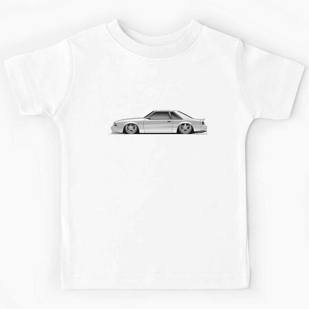 1980s Fox Body Ford Mustang Kids T-Shirt 140