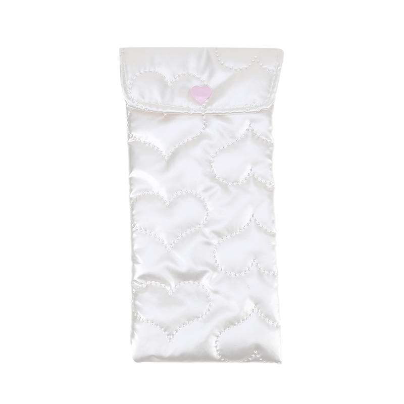 Přenosné mašličkové srdce brýle na čtení pouzdro měkká cestovní proti poškrábání taška na sluneční brýle pro ženy muže