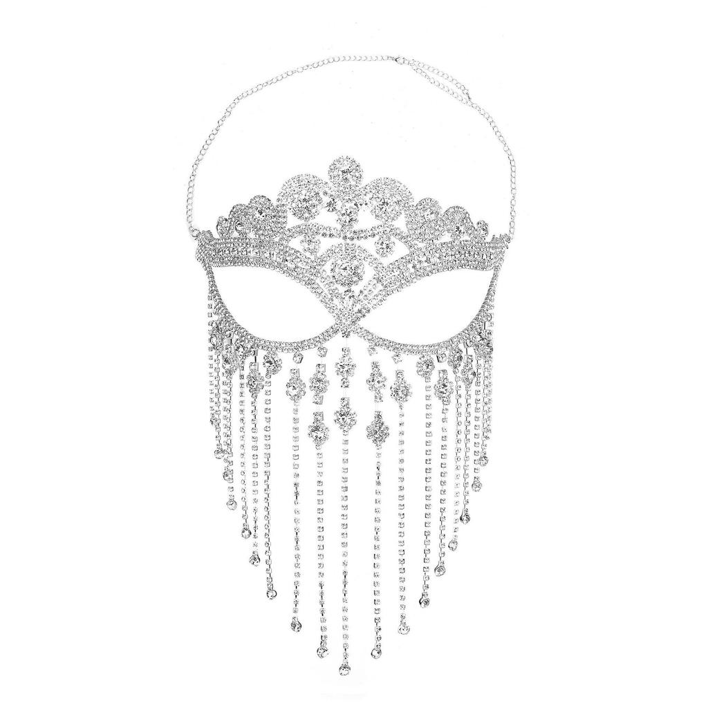 Luxurious European & American Style Fringe Face Mask for Sexy & Fashionable Party and Cartoon Decor