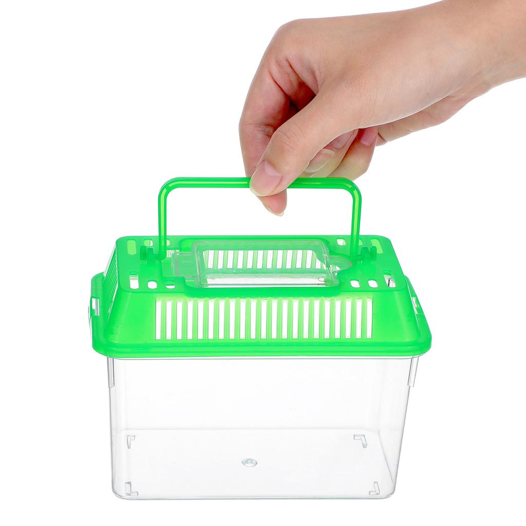 Tragbarer Mini-Fischbehälter Kunststoff Handheld-Aquarium für Goldfische Betta Kleine Wassertiere Transparent Sicher Einfaches Design