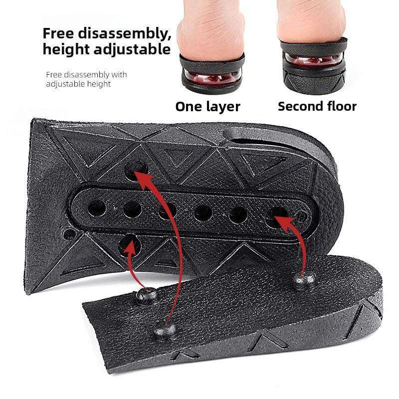 Adjustable Height Increasing Air Half Pad High Elastic Shock Absorption Sports Insole for Comfort and Support