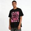 Western Style Pink Cowboy Boot Print Casual T-Shirt Pure cotton T-shirt