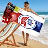 Asciugamano da Spiaggia Stampato FC Hansa Rostock, Asciugamano Grande Morbido Asciugatura Rapida per Spiaggia Campeggio Nuoto
