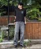 Kaelbinkeullainjin In The City Oversized Contrast Stitch Graphic Tee Black 4Rf296G Ub1