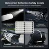 10pcs Reflective Stickers High-Visibility Safety Decals Waterproof Self Adhesive Stickers for Electric Bike Bicycle Motorcycle