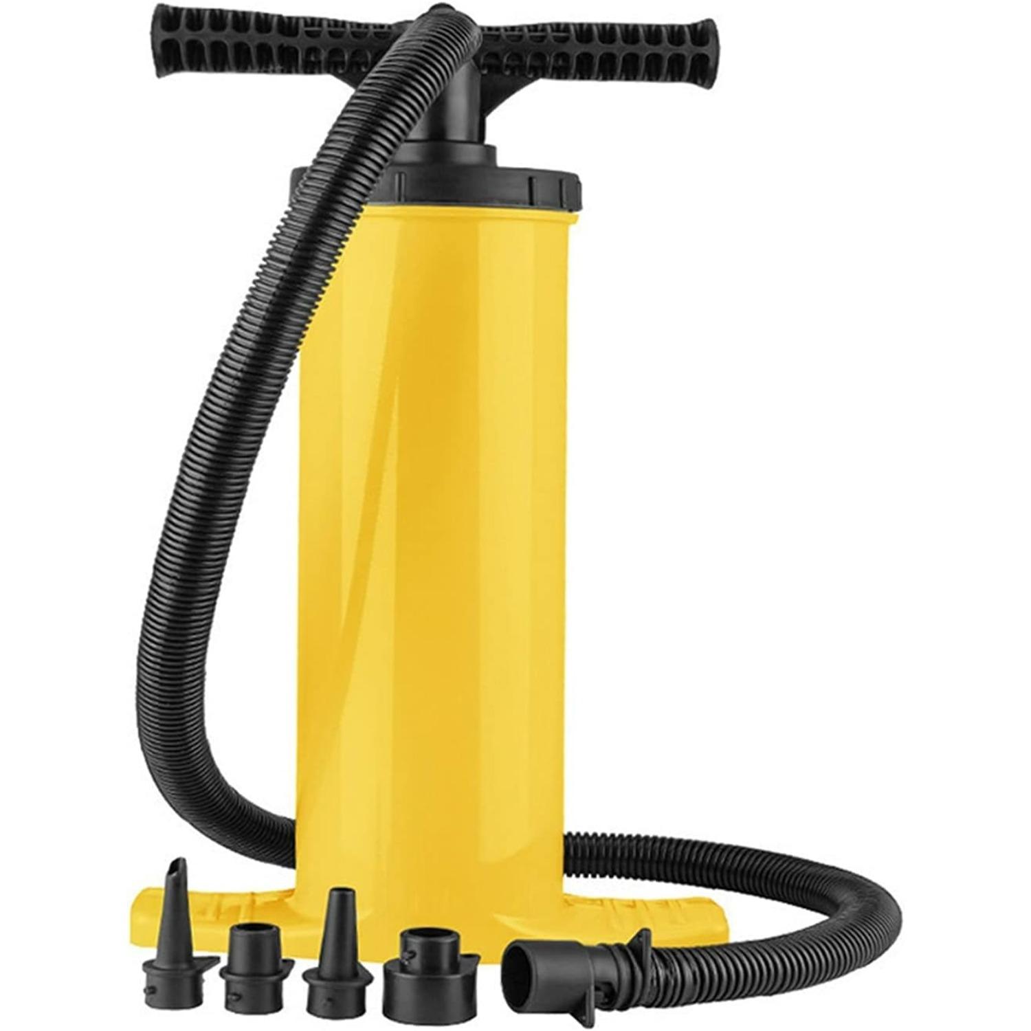 1pcs Yellow Inflatable Pump, Hand Pump, Inflatable Tube, Inflatable Bed, Manual Inflatable Tube жёлтый