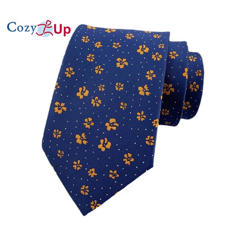 Cozy Up 3.15"(8cm) Fashion Striped PaisleyTies Men Plaid Flower Necktie for Wedding