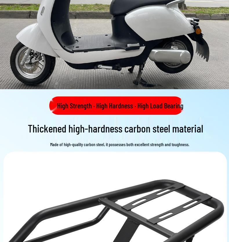 Portapacchi Posteriore Stabile per Scooter Elettrico Yadea M6 - Staffa di Fissaggio Baule Spessa