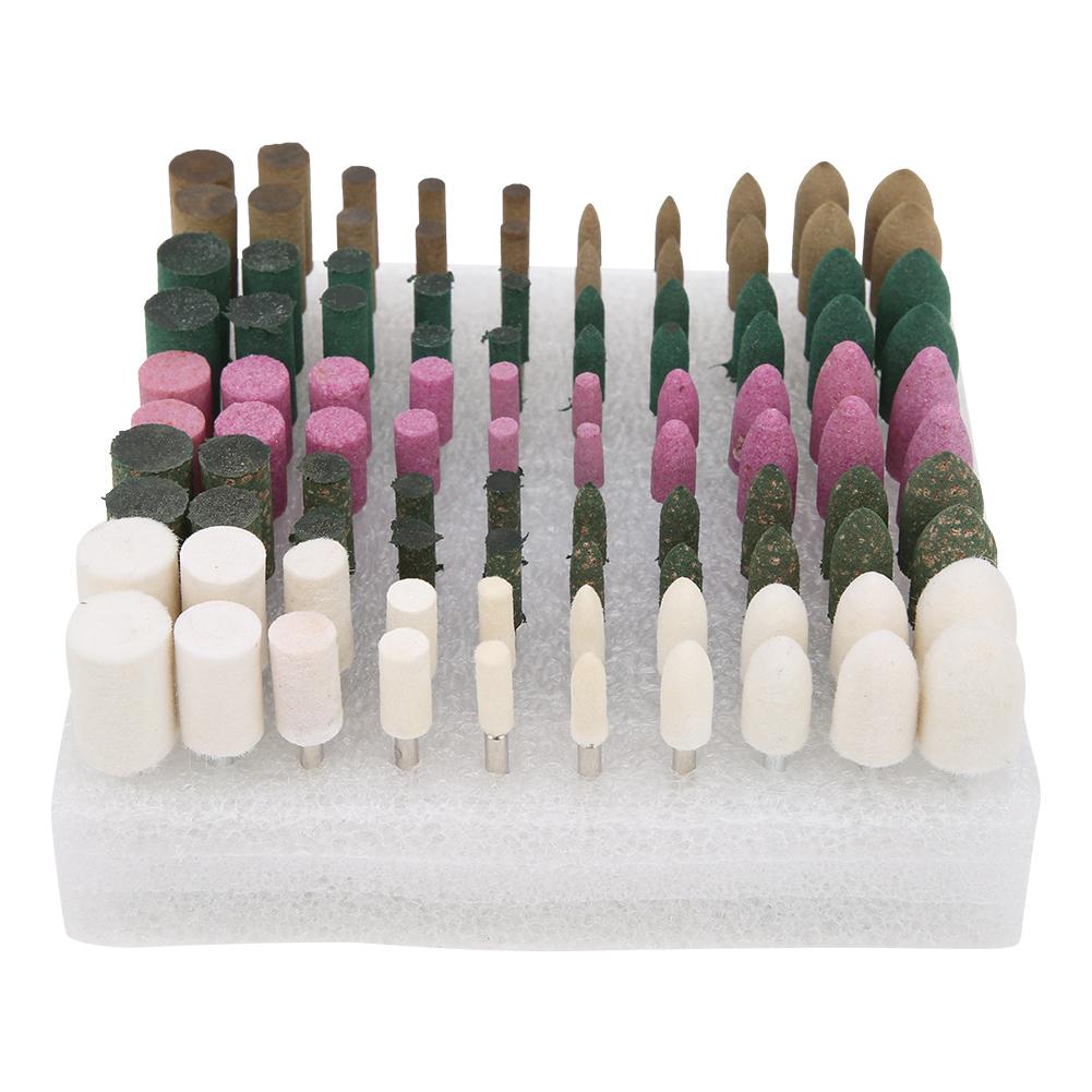 

100 шт. Шлифовальная головка Красный корунд Кремневый металлический круг Электрические шлифовальные принадлежности