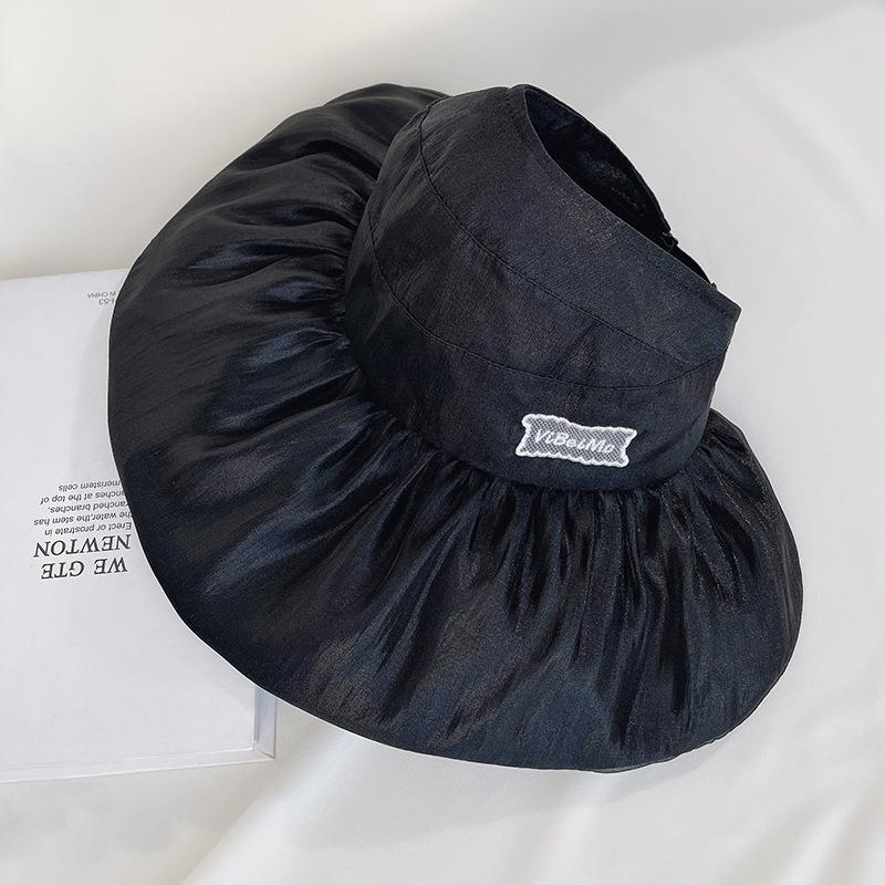 Sunscreen Empty Top Hat Children Summer Outdoor Versatile Sun Hat Wide Brim Shading UV Protection Bucket Hat