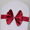 Hotel Chair Back Ribbon Bow Decoration for Weddings