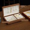 Jewelry Storage Box Bracelet Earrings Necklace Carrying Case Wood Gift Case