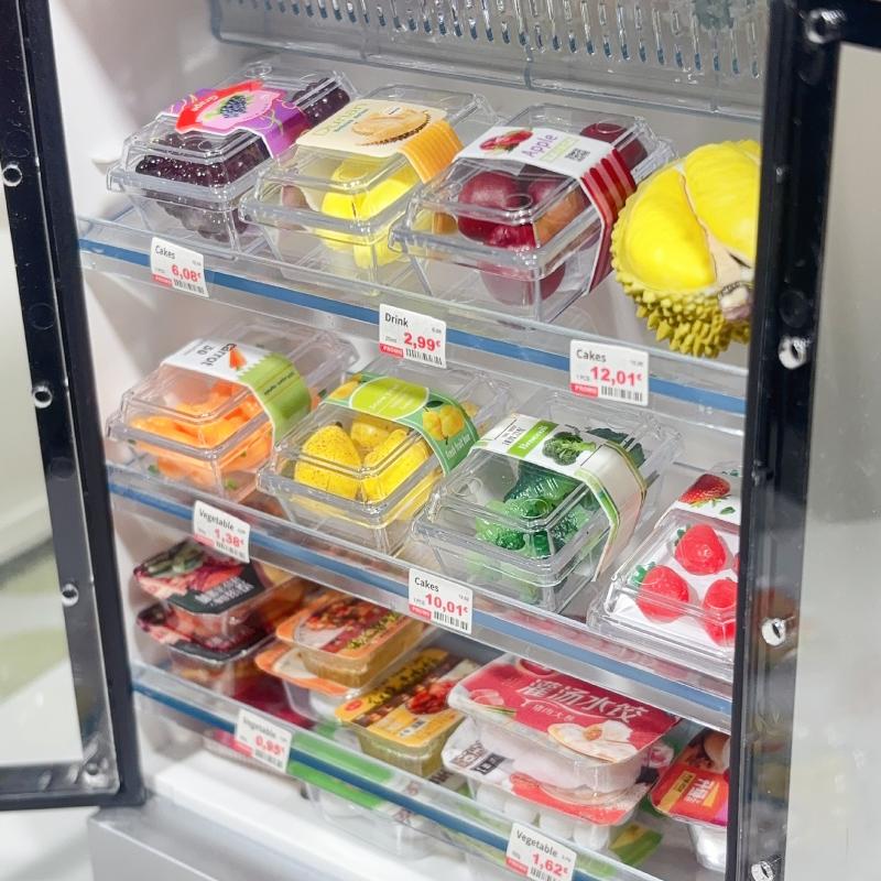 1 Set Doll Accessories Toys New 1/6 Dollhouse Miniature Food Supermarket Vegetable Fruit With Clear Box