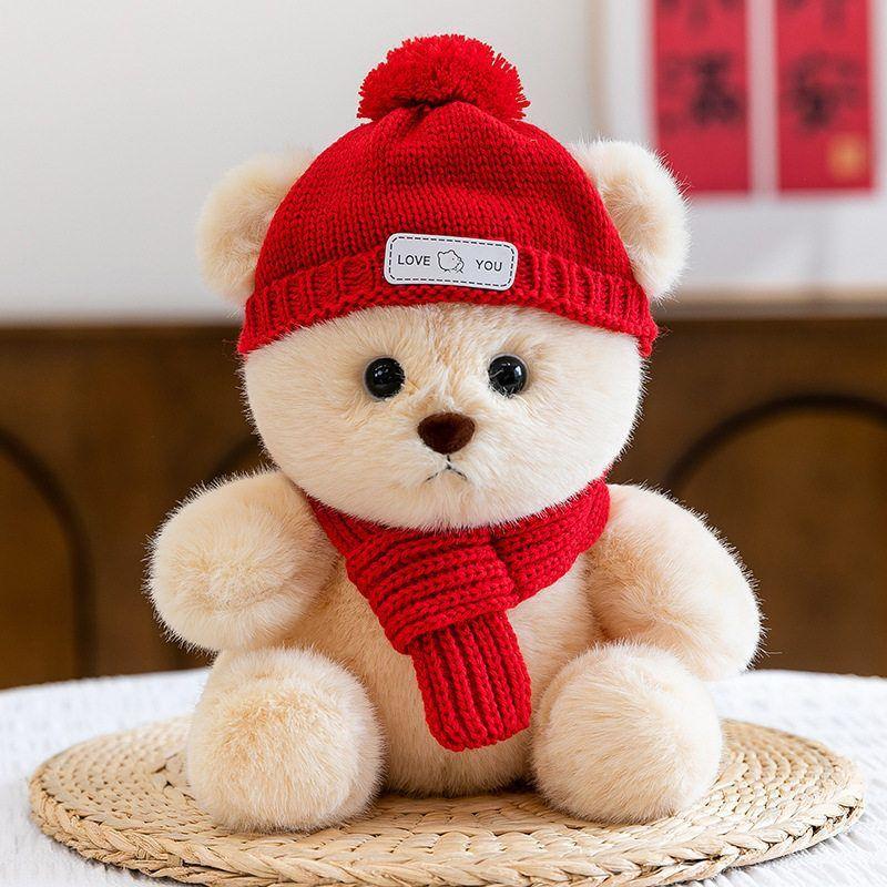 Wear Clothes Bear Plush Toy With Embroidered Heart Design For Kids And Adults Gift