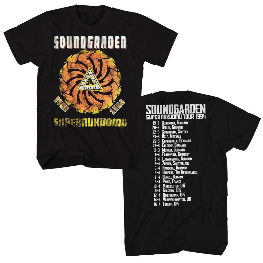 Soundgarden Voice Garden Punk Band American Retro Oversize High Street Cotton Mens and Womens Short Sleeve Tshirt
