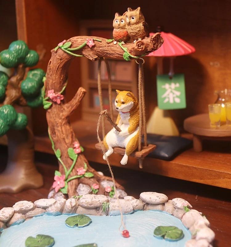 Creative Micro Landscape Gardening Garden Tree Stump Swing Decoration Ornament Resin Succulent Flowerpot Decoration Ornament