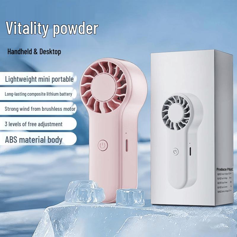 OLOEY Rechargeable Handheld Portable Mini Fan with Digital Display