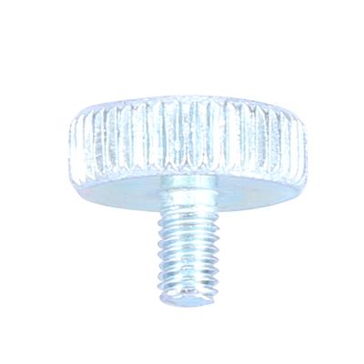 5pcs M3 Zinc Plated Carbon Steel Flat Knurled Head   Thumb Screws (M3*5)