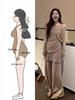 Plus Size Knit Top & Wide Leg Pants Set - Relaxed Autumn Outfit for Women