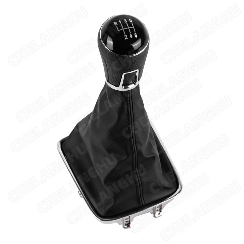 For VW Tiguan 5N 2007 2008 2009 2010 2011 Car 5/6 Speed Car Gear Stick Level Shift Knob With PU Leather Boot