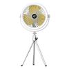 Outdoor Tripod Fan Portable Camping Fan With LED Light 3 Speed Adjustable Air Circulator Fan Rechargeable Outdoor Foldable Fan