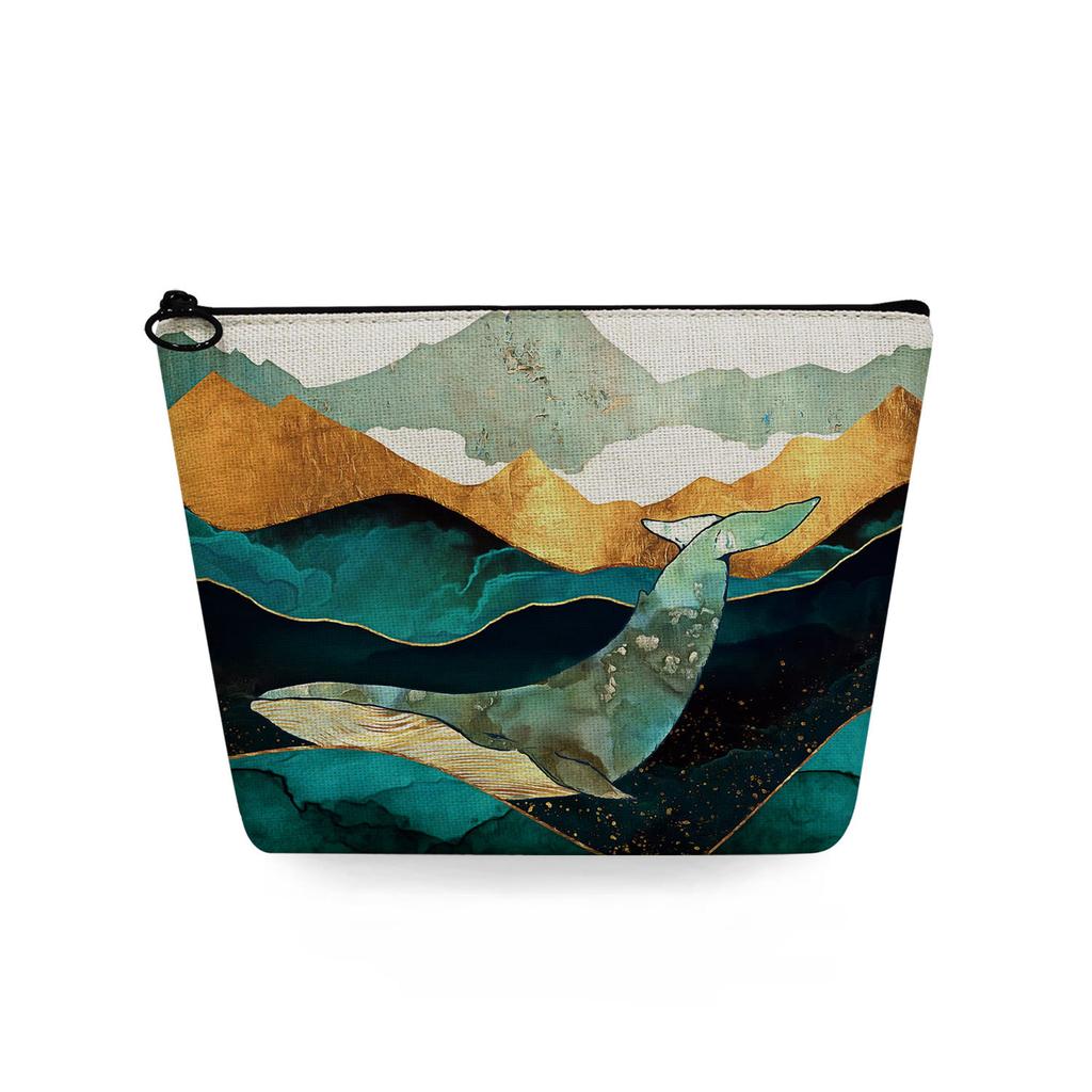 Women Landscape painting Print Cosmetic Bag Toiletries Organize Travel Storage Case 6753