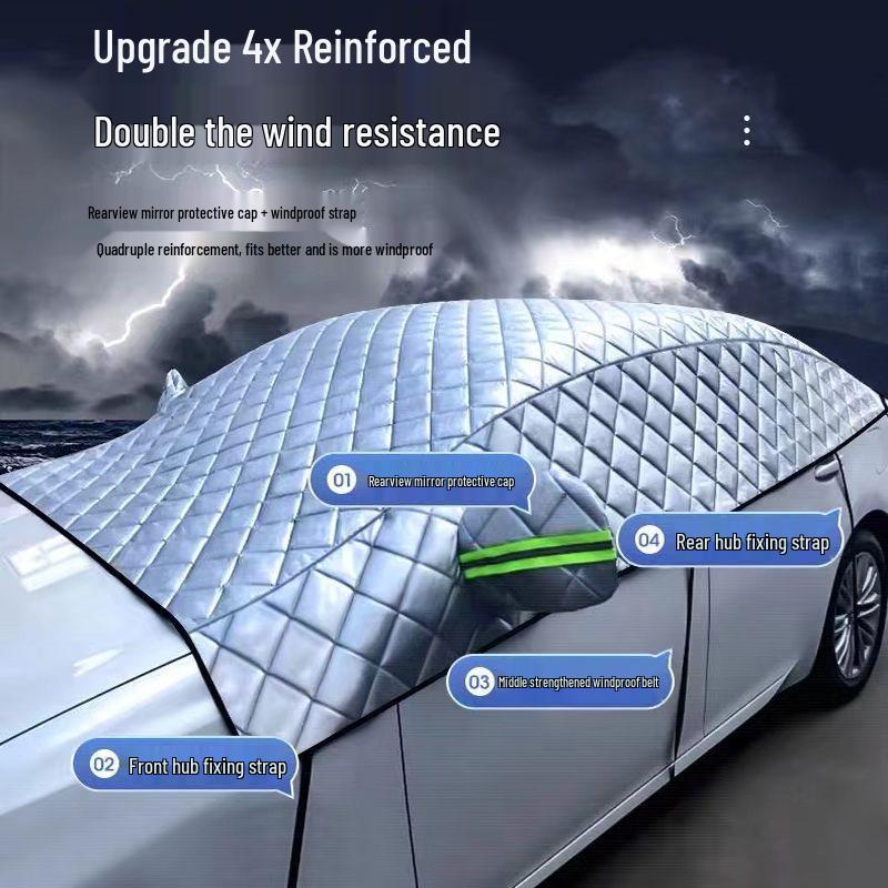 Universal Car Snow & Sun Shield: Frost, Rain, and UV Protector for Windshields