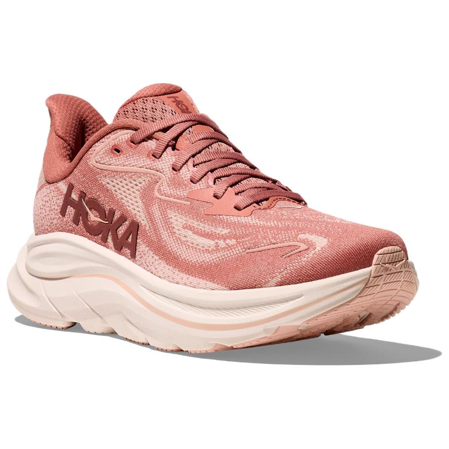 Hoka One One Clifton 10 Comfortable Versatile Shock Absorbing Durable Low Top Running Shoes Women sneaker Pink 1162031-BHRS
