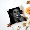 Michael Jackson Kissenbezug Waschbar Leinen Kissenbezug Weich für Tägliches Sofa Bett Wohnzimmer Dekoration