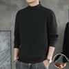 Sudadera de invierno para hombre, gruesa, cálida, de talla grande, con cuello redondo, manga larga, holgada, informal