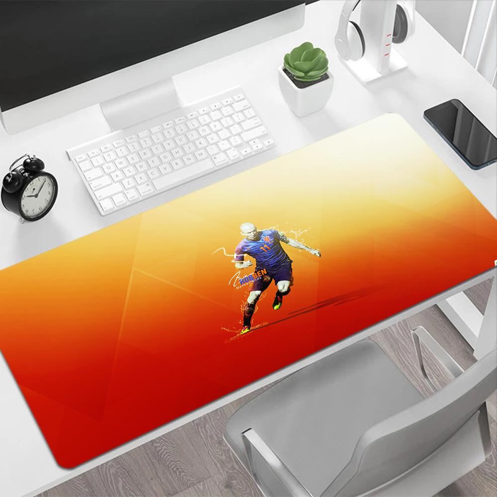 Football Player Action Gaming Mouse Pad Gaming Laptop Mouse Pad Office Mouse Mats Non-Slip Rubber Bottom Office Desk Accessory