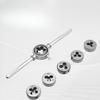 Combination Tap & Die Set Tool Kit (M3-M12) - Precision Machined Hand Tap Wrench and Die Wrench for Metric Thread Cutting