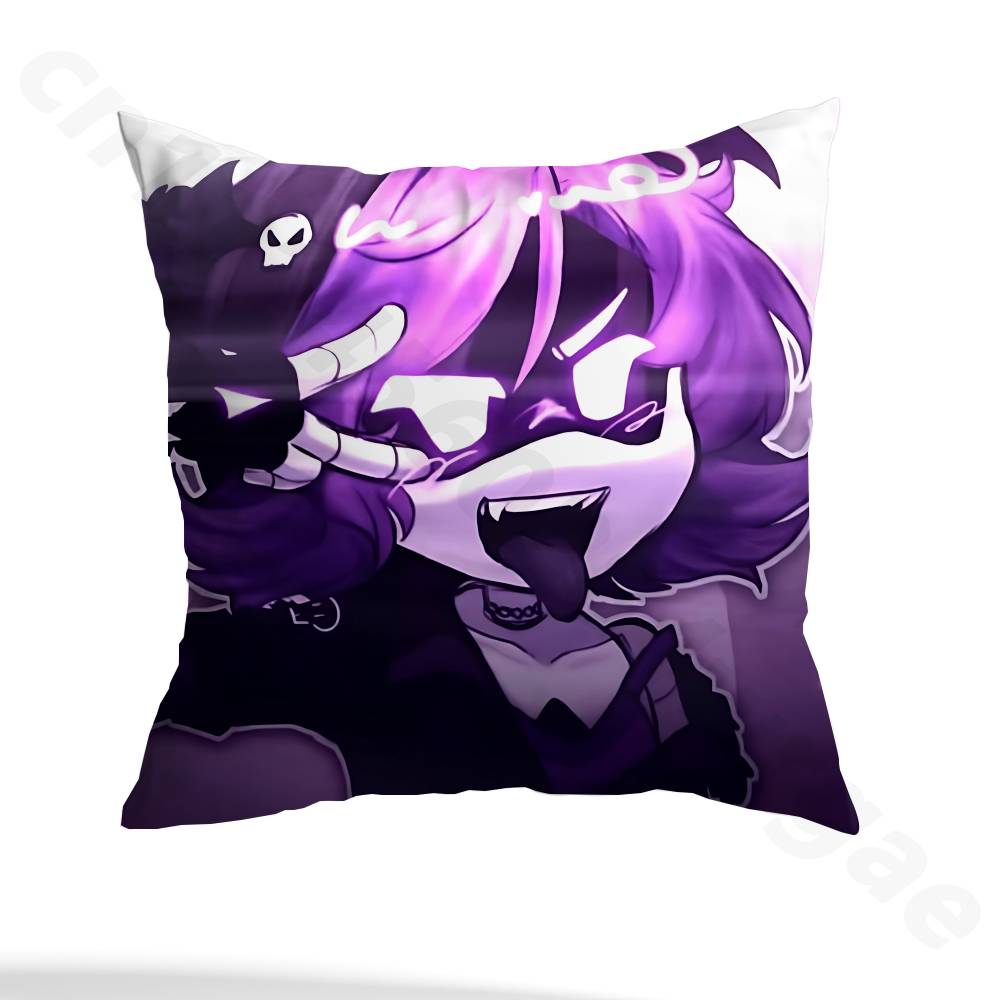 Cute Dog UZI Killers pillowcase casual style decoration, suitable for home decoration (excluding pillow core)