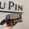New Personalized Leopard Print Cosmetic Bag Cosmetic Bag Lipstick Perfume Eyeshadow Niche Storage Bag Large Capacity