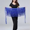 Belly Dance Waist Chain New Glitter Layer Tassel Waist Cover Indian Dance Performance Practice Strap Hip Scarf Skirt Waist Scarf