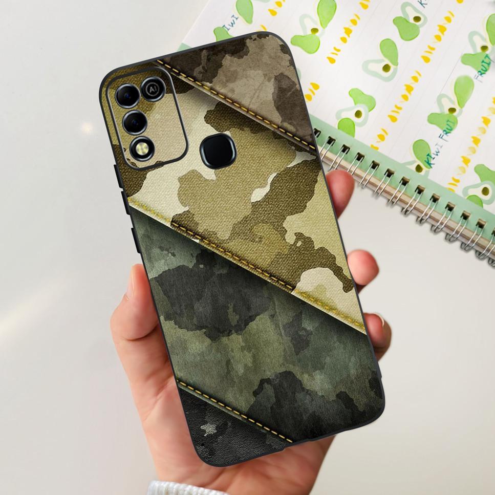 For Infinix Hot 11 Play 6.82" Soft Silicone Phone Cases For Infinix Hot 11 Play 11play 10Play Cover Luxury Flowers Funda Capa
